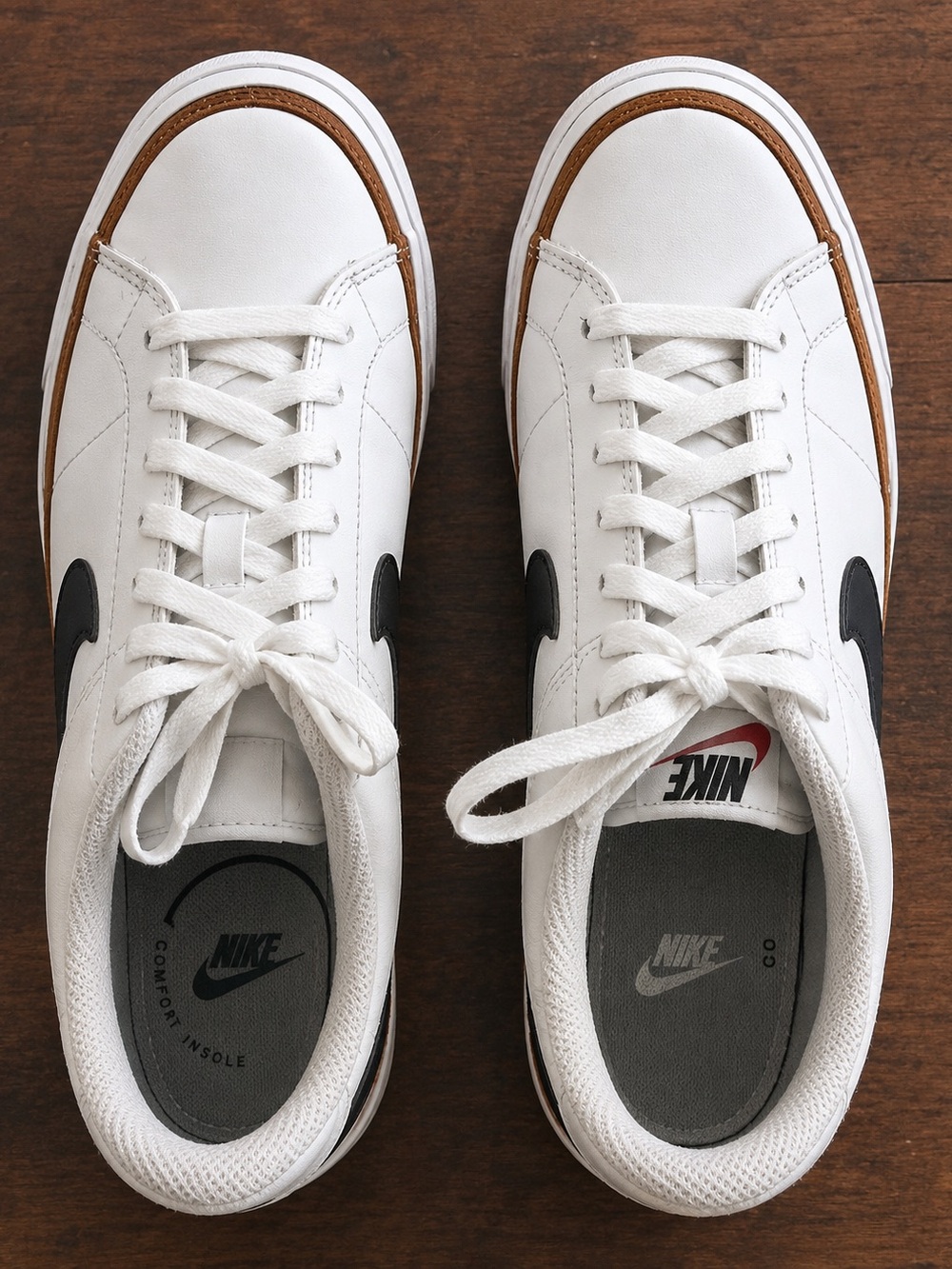 Nike Court Legacy Low White Black Gum Sneakers Youth 5.5Y / Women’s 7 - Picture 3 of 8